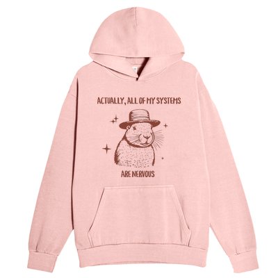 Actually All Of My Systems Are Nervous Urban Pullover Hoodie