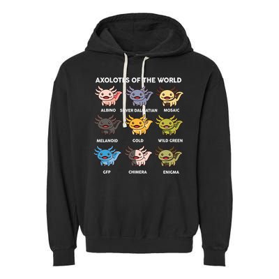 Axolotl-  Axolotl Of World  Garment-Dyed Fleece Hoodie