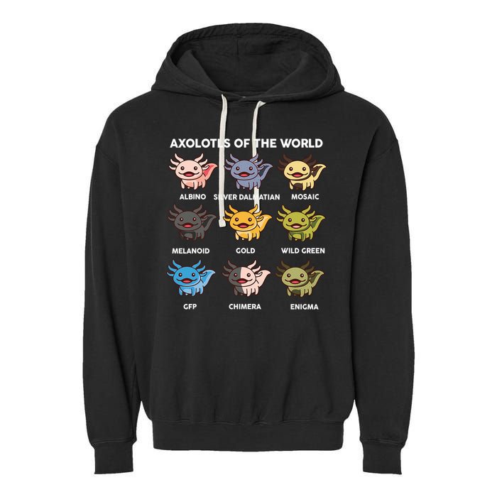 Axolotl-  Axolotl Of World  Garment-Dyed Fleece Hoodie