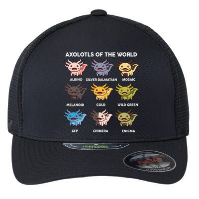 Axolotl-  Axolotl Of World  Flexfit Unipanel Trucker Cap