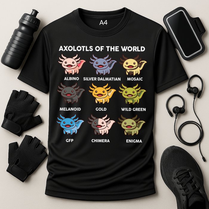 Axolotl-  Axolotl Of World  Performance Shirt