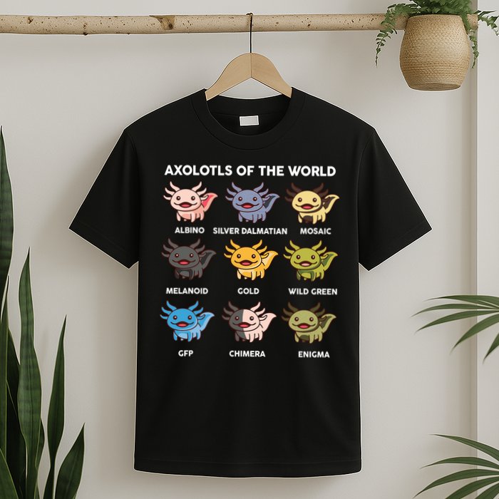 Axolotl-  Axolotl Of World  T-Shirt