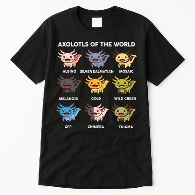 Axolotl-  Axolotl Of World  Tall T-Shirt