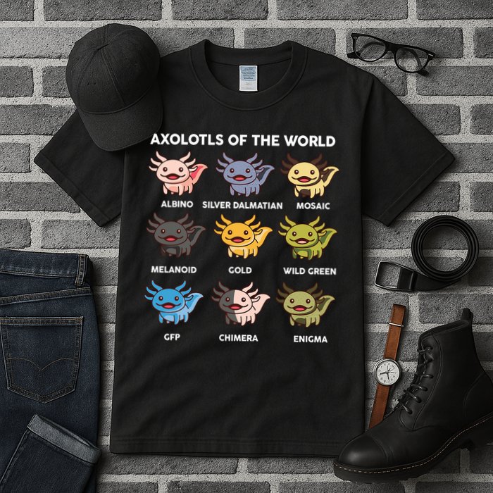 Axolotl-  Axolotl Of World  Tall T-Shirt