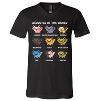 Axolotl-  Axolotl Of World  V-Neck T-Shirt