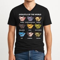 Axolotl-  Axolotl Of World  V-Neck T-Shirt