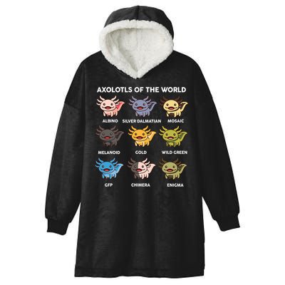 Axolotl-  Axolotl Of World  Hooded Wearable Blanket