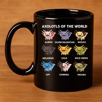Axolotl-  Axolotl Of World  11oz C Handle Ceramic Mug