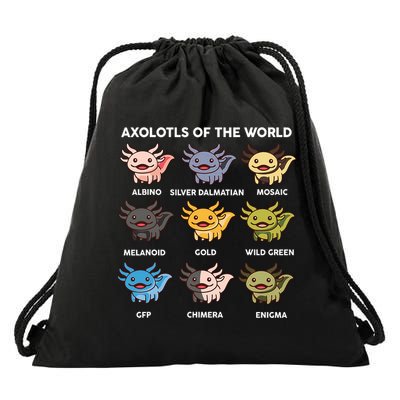 Axolotl-  Axolotl Of World  Drawstring Bag