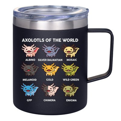 Axolotl-  Axolotl Of World  12oz Stainless Steel Coffee Mug