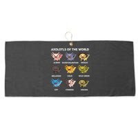 Axolotl-  Axolotl Of World  Large Microfiber Waffle Golf Towel