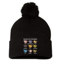 Axolotl-  Axolotl Of World  Pom Pom 12in Knit Beanie