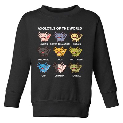 Axolotl-  Axolotl Of World  Toddler Sweatshirt