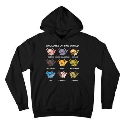 Axolotl-  Axolotl Of World  Tall Hoodie