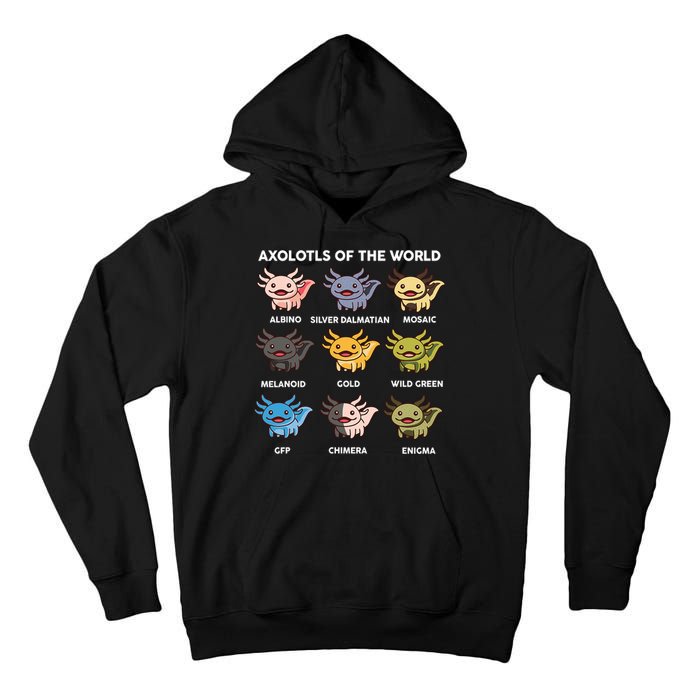 Axolotl-  Axolotl Of World  Tall Hoodie