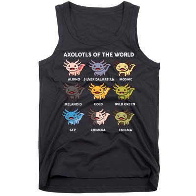 Axolotl-  Axolotl Of World  Tank Top