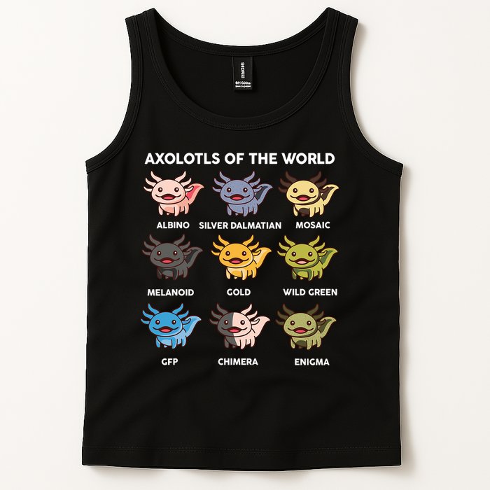 Axolotl-  Axolotl Of World  Tank Top