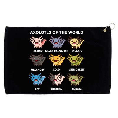 Axolotl-  Axolotl Of World  Grommeted Golf Towel