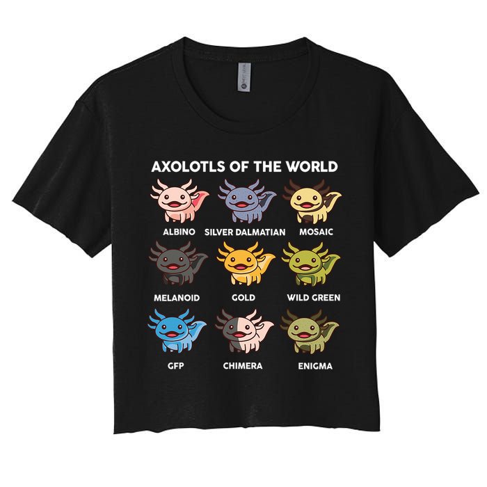 Axolotl-  Axolotl Of World  Crop Top