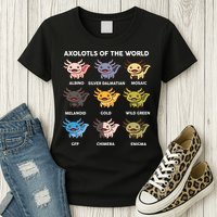 Axolotl-  Axolotl Of World  Womens T-Shirt