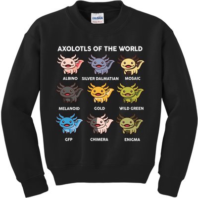 Axolotl-  Axolotl Of World  Kids Sweatshirt