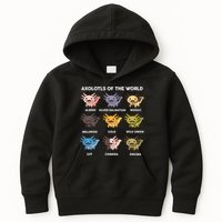 Axolotl-  Axolotl Of World  Kids Hoodie