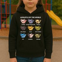 Axolotl-  Axolotl Of World  Kids Hoodie