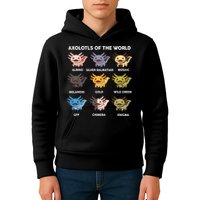 Axolotl-  Axolotl Of World  Kids Hoodie