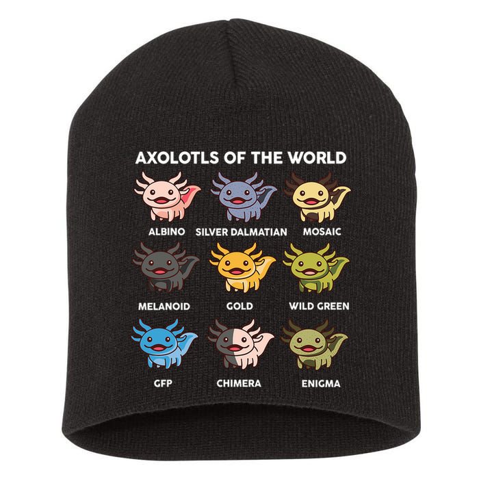 Axolotl-  Axolotl Of World  Short Acrylic Beanie