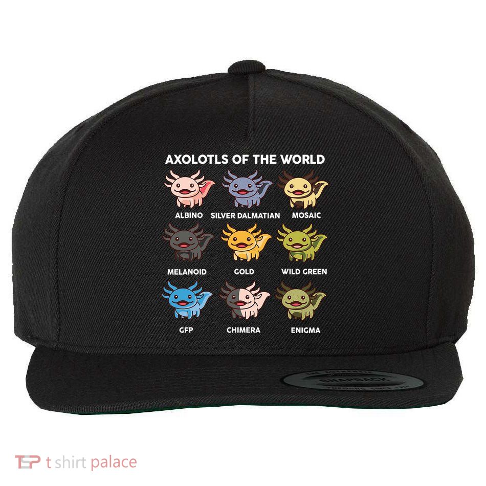 Axolotl-  Axolotl Of World  Wool Snapback Cap