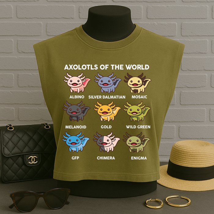 Axolotl-  Axolotl Of World  Garment-Dyed Women's Muscle Tee
