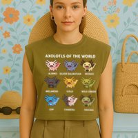 Axolotl-  Axolotl Of World  Garment-Dyed Women's Muscle Tee