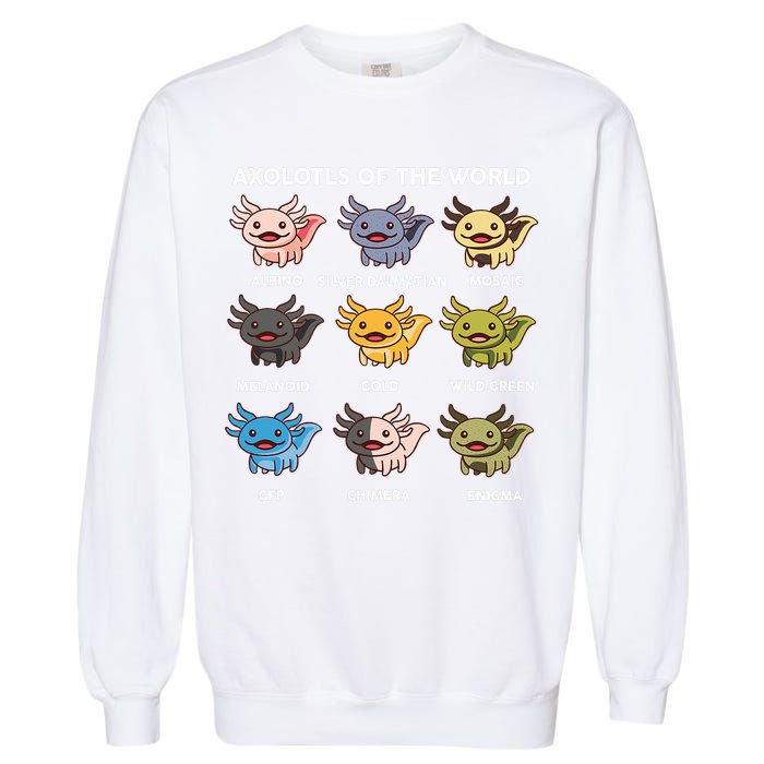Axolotl-  Axolotl Of World  Garment-Dyed Sweatshirt