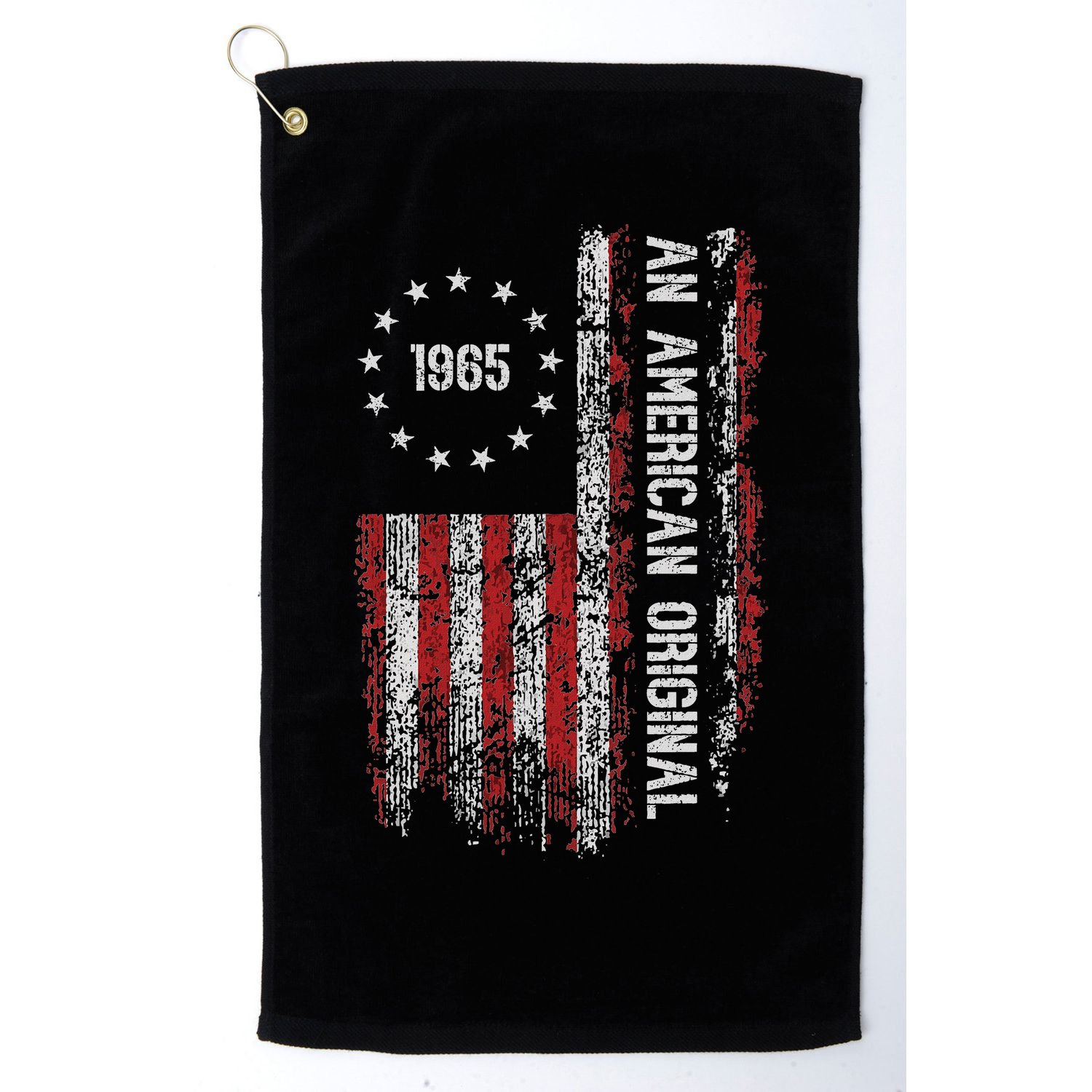 An American Original 1965 Birthday Vintage American Flag Golf Towel