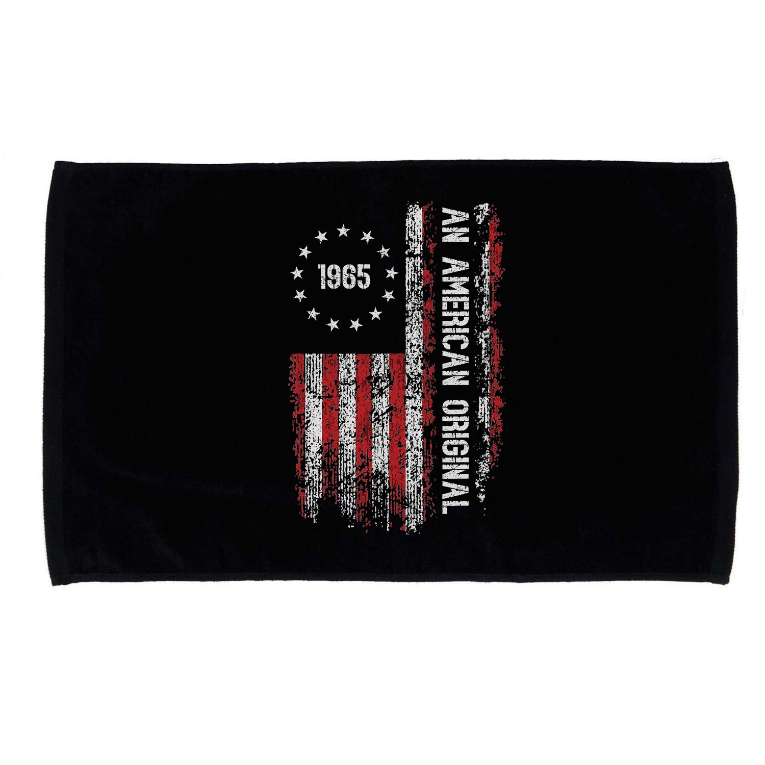 An American Original 1965 Birthday Vintage American Flag Microfiber Hand Towel