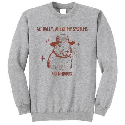 Actually All Of My Systems Are Nervous Sweatshirt