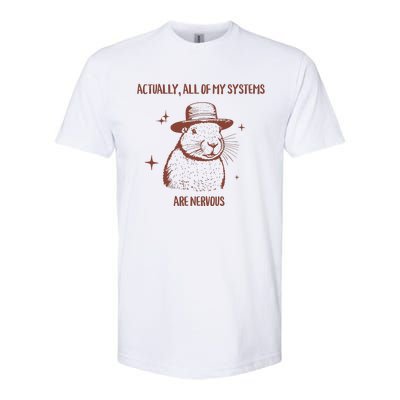 Actually All Of My Systems Are Nervous Softstyle CVC T-Shirt