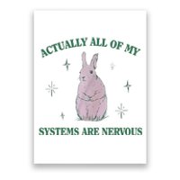 Actually All Of My Systems Are Nervous Bunny Rabbit Poster