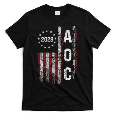 AOC Alexandria Ocasio Cortez 2028 For President Election T-Shirt