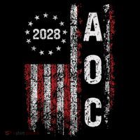 AOC Alexandria Ocasio Cortez 2028 For President Election T-Shirt