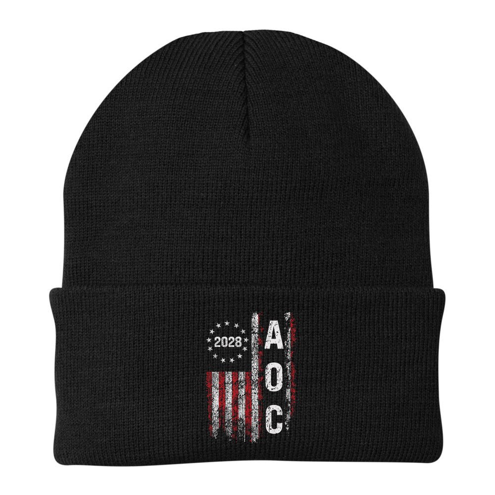 AOC Alexandria Ocasio Cortez 2028 For President Election Beanie