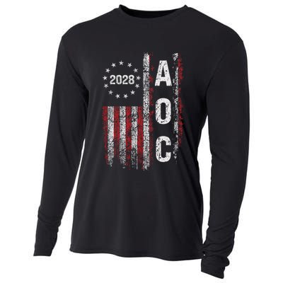 AOC Alexandria Ocasio Cortez 2028 For President Election Cooling Performance Long Sleeve Crew