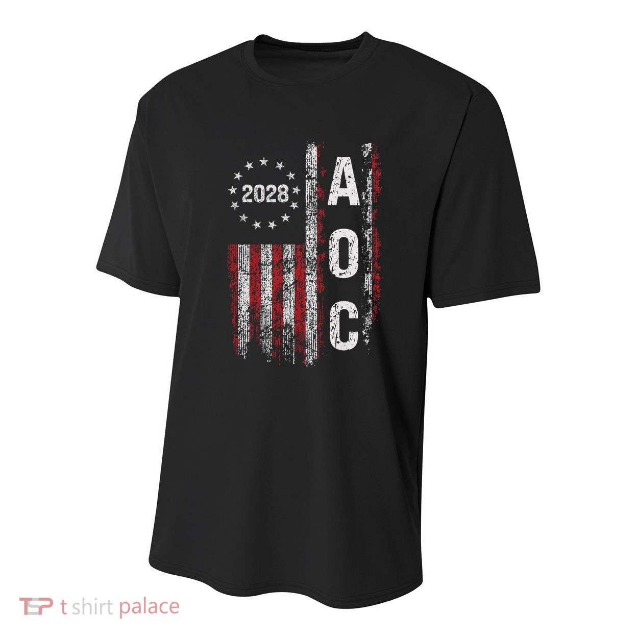 AOC Alexandria Ocasio Cortez 2028 For President Election Youth Performance Sprint T-Shirt