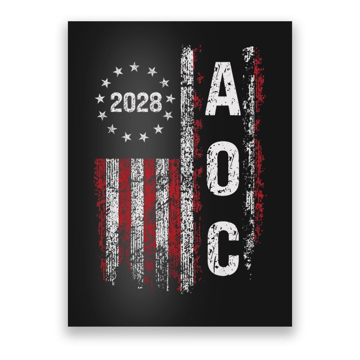 AOC Alexandria Ocasio Cortez 2028 For President Election Poster
