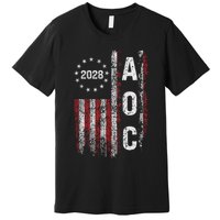 AOC Alexandria Ocasio Cortez 2028 For President Election Premium T-Shirt