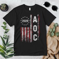 AOC Alexandria Ocasio Cortez 2028 For President Election Premium T-Shirt