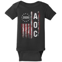 AOC Alexandria Ocasio Cortez 2028 For President Election Baby Bodysuit