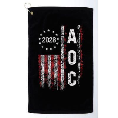 AOC Alexandria Ocasio Cortez 2028 For President Election Golf Towel