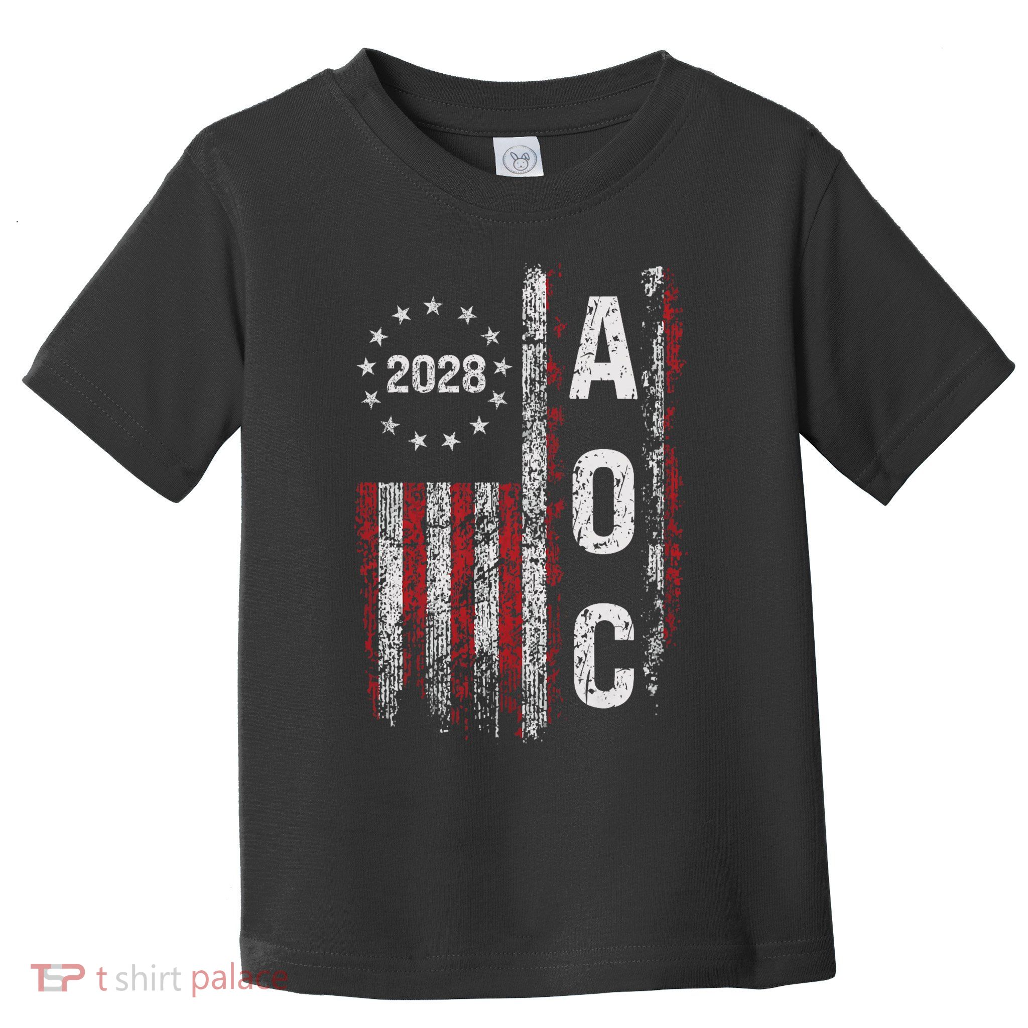 AOC Alexandria Ocasio Cortez 2028 For President Election Toddler T-Shirt