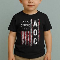AOC Alexandria Ocasio Cortez 2028 For President Election Toddler T-Shirt